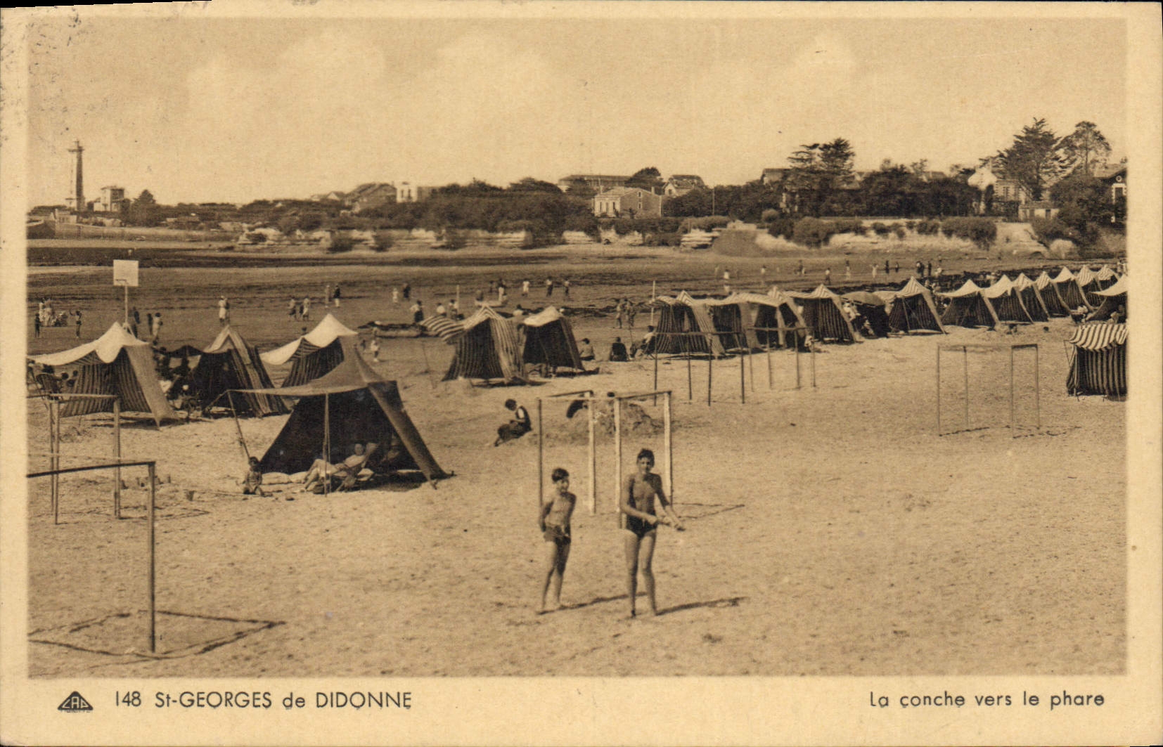 La conche vers le phare — St-Georges de Didonne — éditeur A.R.E. n°148