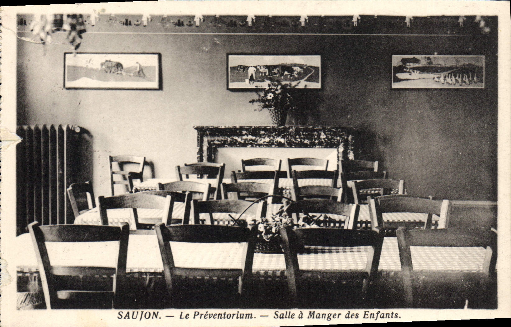 CPA Saujon Le Preventorium Salle A Manger Des Enfants