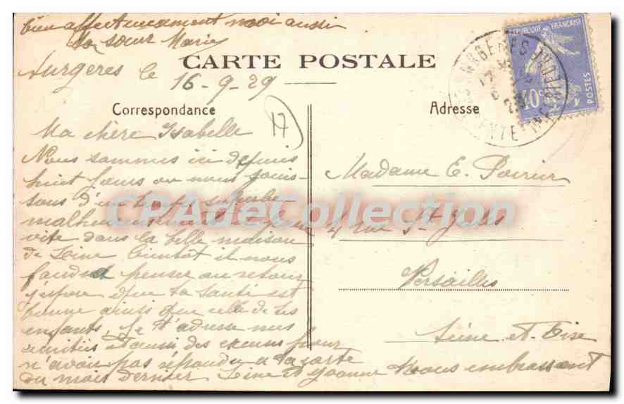 CPA Surgeres Le Chateau Tour Nord — Back