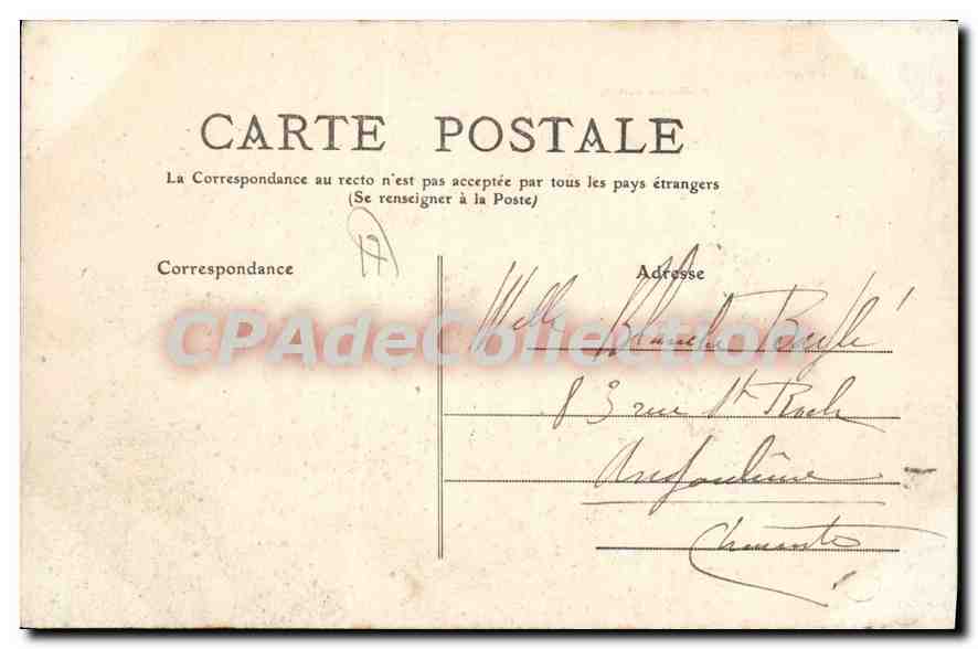CPA Royan Les Roches De Vallieres A Maree Haute — Rückseite