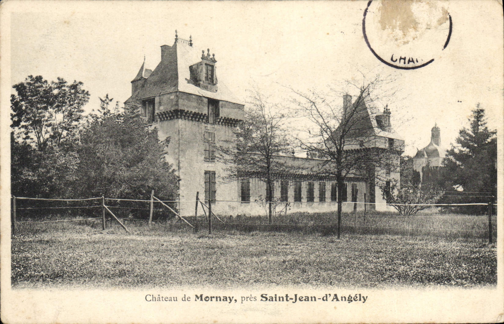 Château de Mornay, près Saint-Jean-d'Angély — éditeur inconnu, n° de série non visible