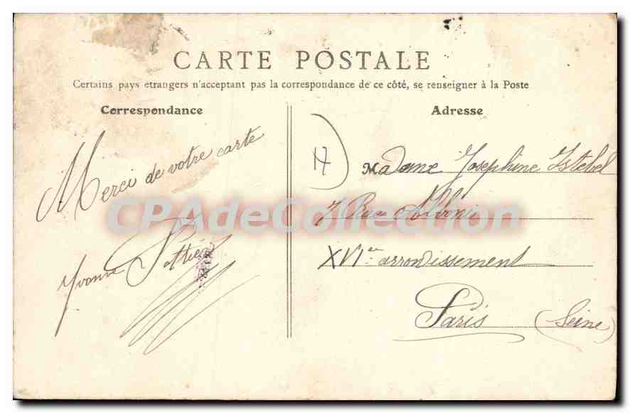Château de Mornay, près Saint-Jean-d'Angély — éditeur inconnu, n° de série non visible — Rückseite