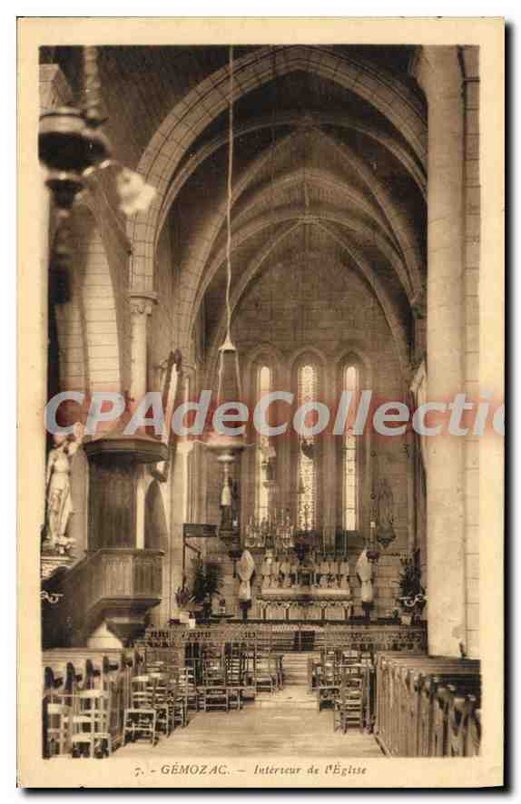 GÉMOZAC — Intérieur de l'Église — Édition Magny-Gémozac
