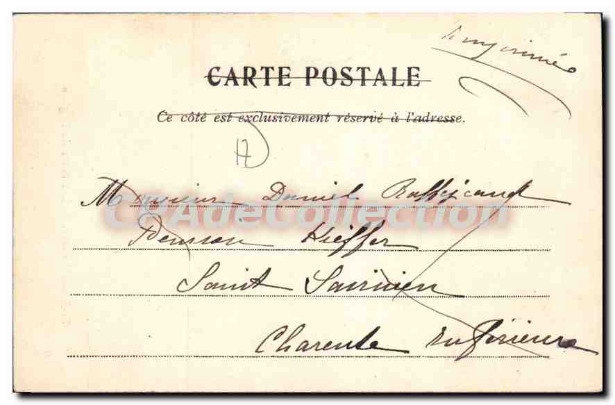 St-Jean-d'Angély — Les tours de l'Église — H. Brodeau, N.C. Lib. — Verso