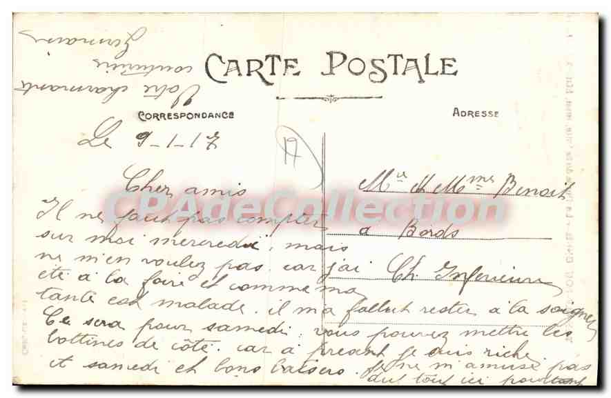 Tonny-Boutonne — La Porte de la Ville, monument historique (XIIe siècle) — Coll. Chauvet — Verso