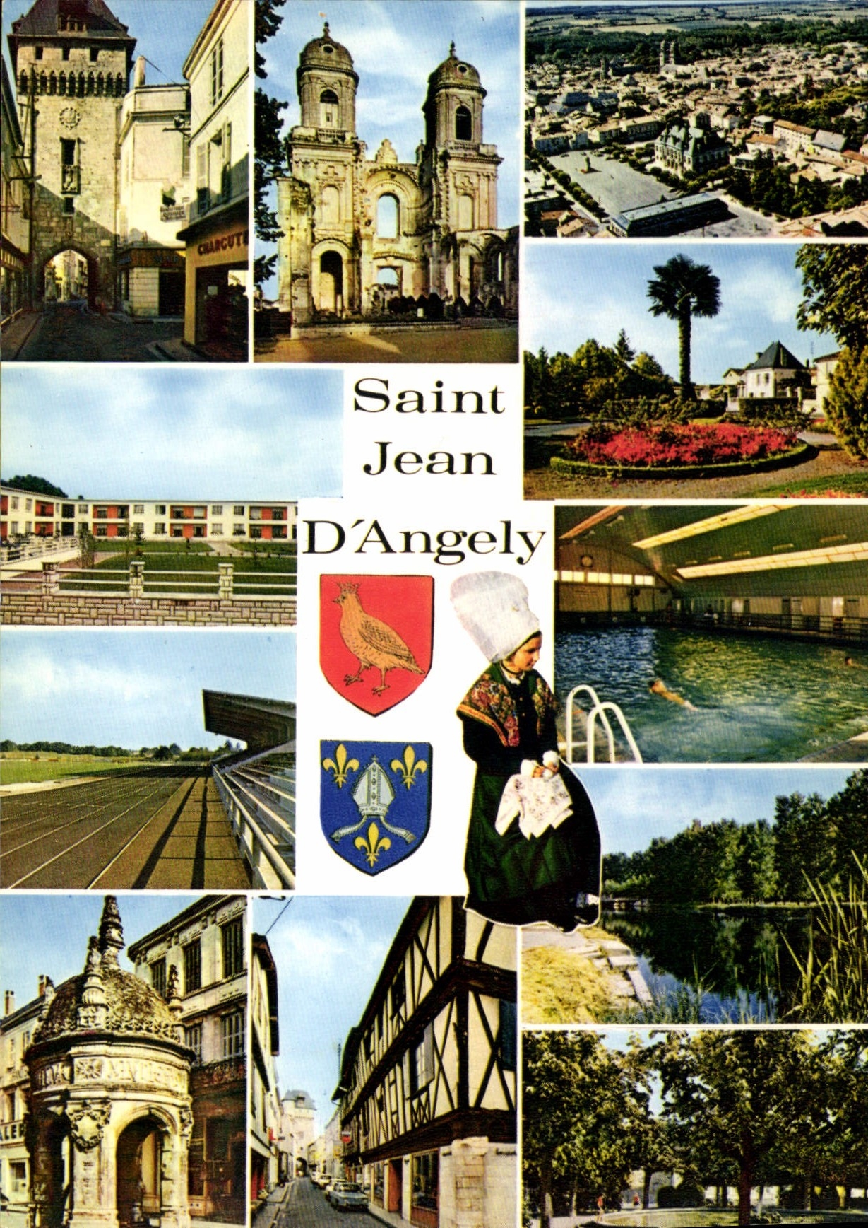 Saint Jean d'Angély — vue panoramique — éditions cap theojac n°170591