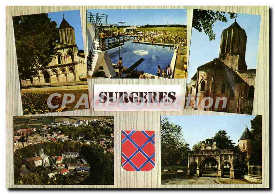 Surgeres — vue panoramique et sites — CAP Théodac Éditions