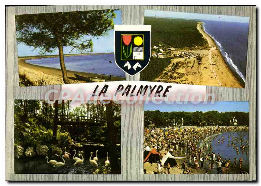 La Palmyre — vue panoramique et animée — Éditions Théolac, Limoges