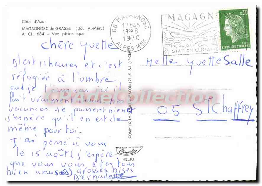 CPSM Magagnosc De Grasse Vue Pittoresque — Verso