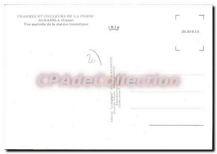 CPSM Algajola vue partielle — Verso