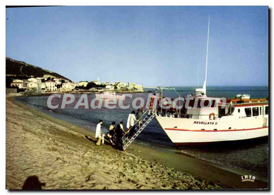 CPSM Algajola Embarquement Sur Le Revelatta