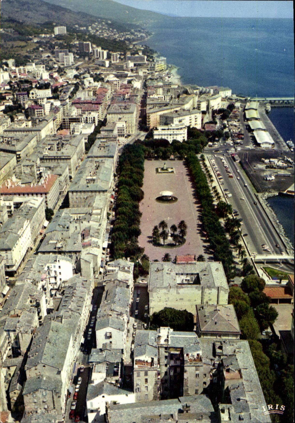 Bastia (Corse) — Vue de la Plage St Nicolas et de la Ville — Édition IRIS
