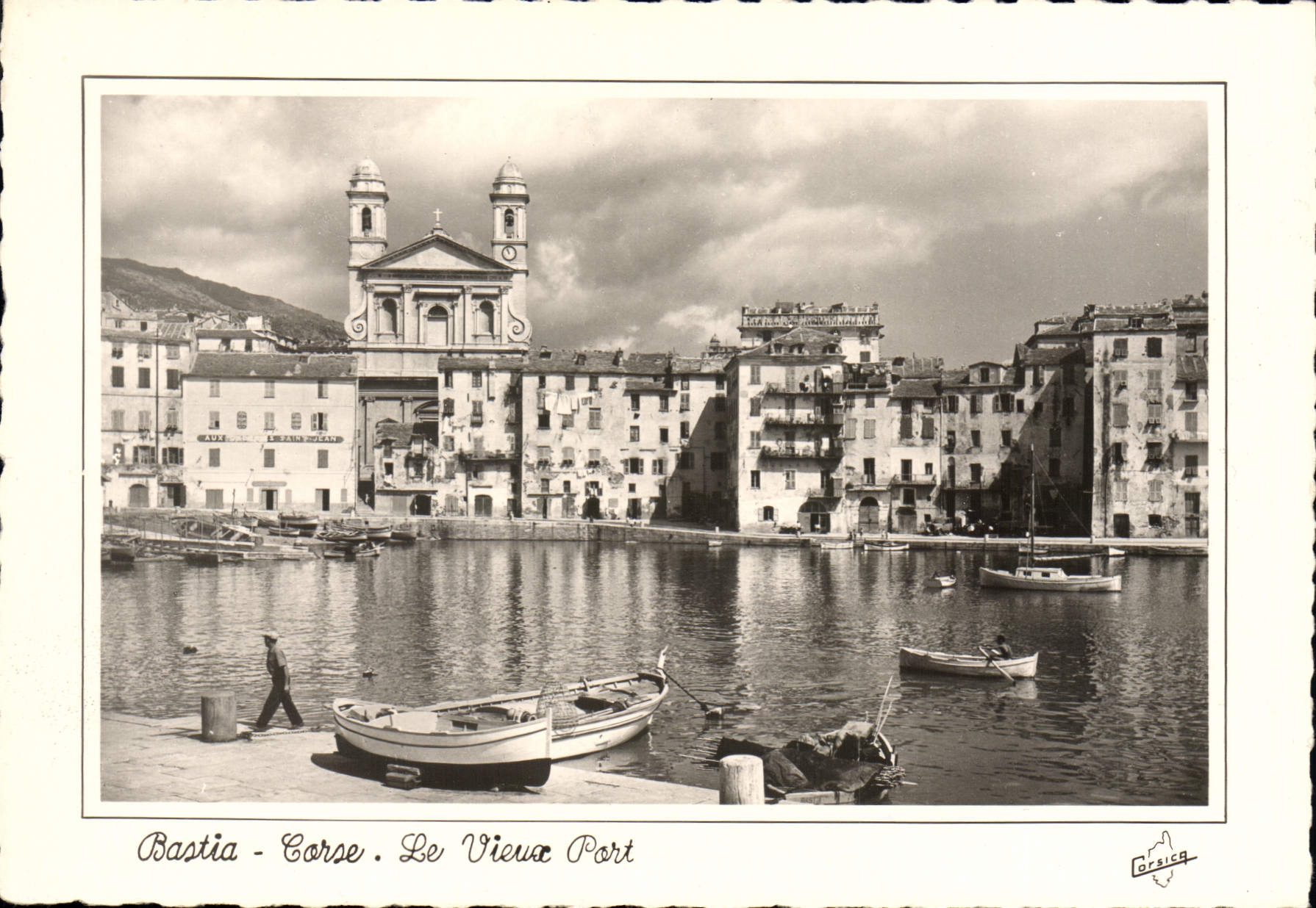 Bastia - Corse. Le Vieux Port — Église Saint-Jean — Éditions M.C. Miramont, Bastia