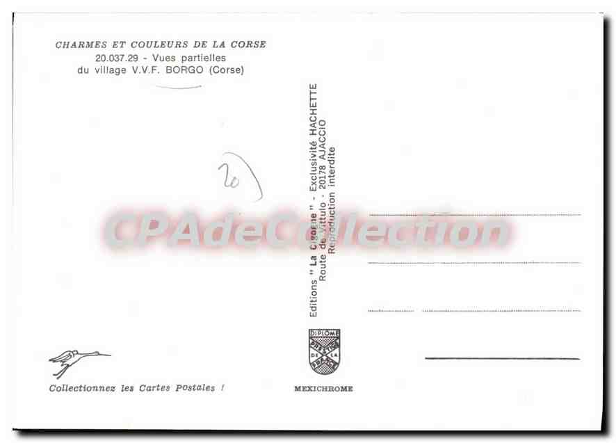 CPSM Borgo Vues Partielles Du Village — Verso