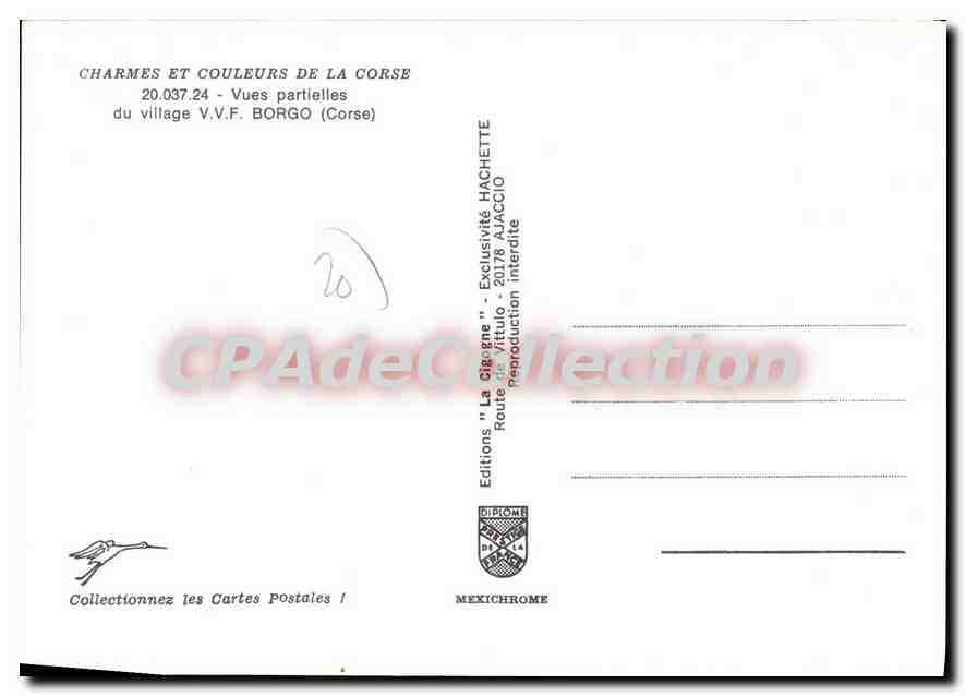 CPSM Borgo Vues Partielles Du Village — Verso