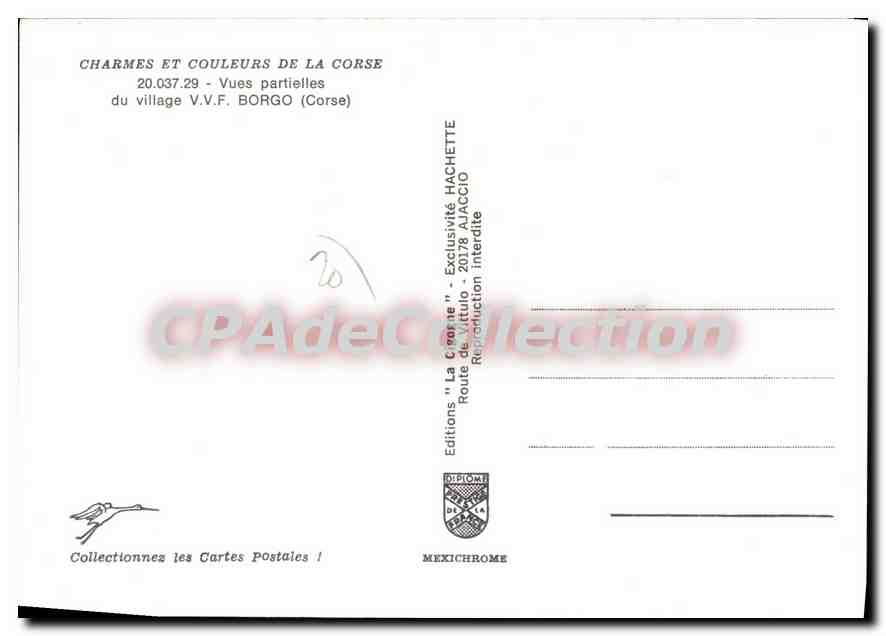 CPSM Borgo Vues Partielles Du Village — Verso