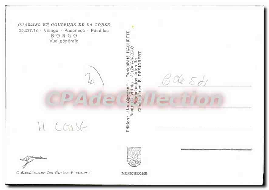 CPSM Borgo Village Vacances Familles Vue Generale — Verso