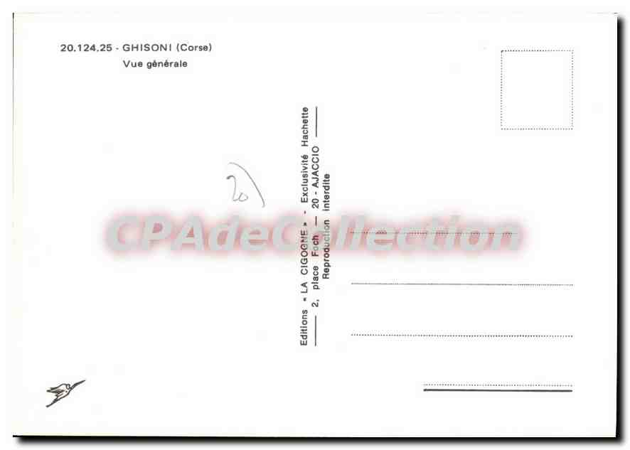 CPSM Ghisoni Vue Generale — Verso