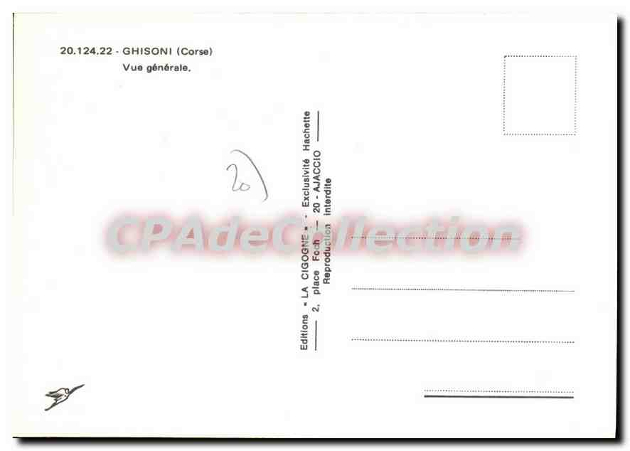 CPSM Ghisoni Vue Generale — Verso