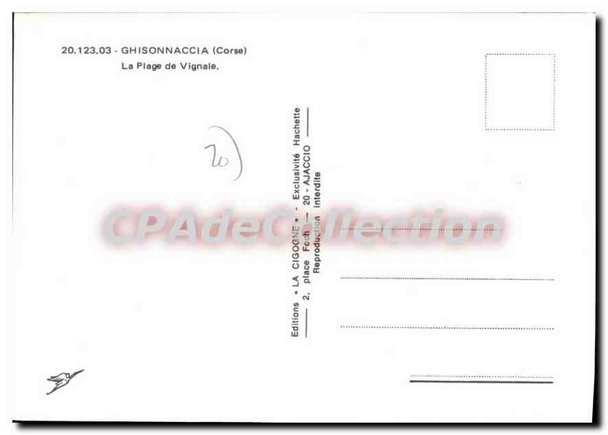 CPSM Ghisonnaccia La Plage De Vignale — Verso