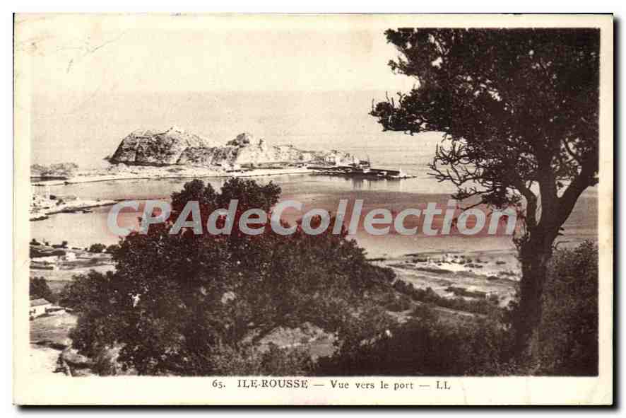 CPA Ile Rousse Vue Vers Le Port