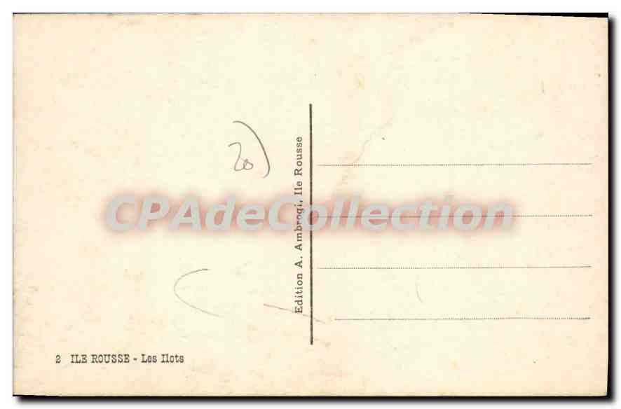 Ile Rousse - Les Îlots — Édition A. Ambrósie, Ile Rousse, n°2 — Reverso