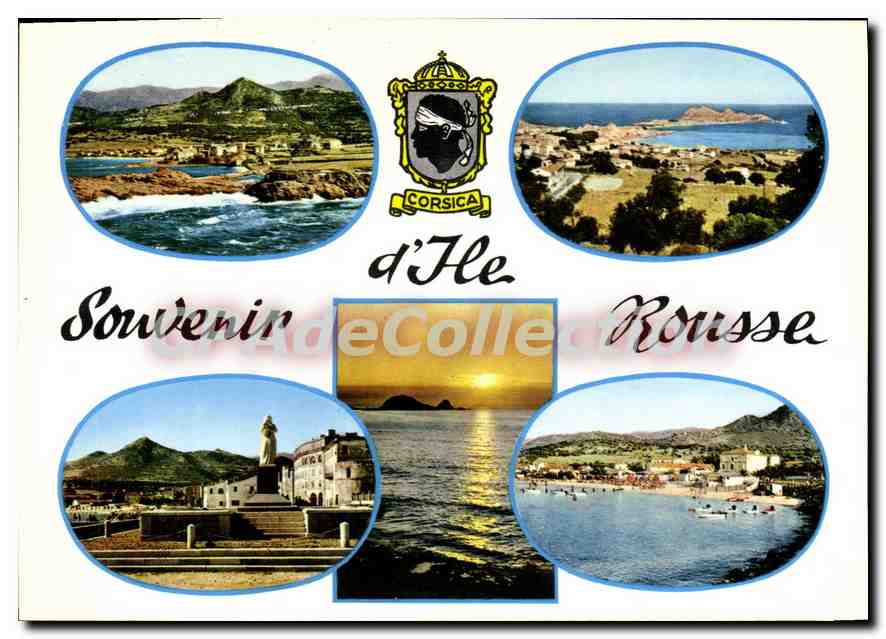 Ile-Rousse — Souvenir d'He Rousse — éditeur S.A.D. Roue du Village 20178 Ajaccio