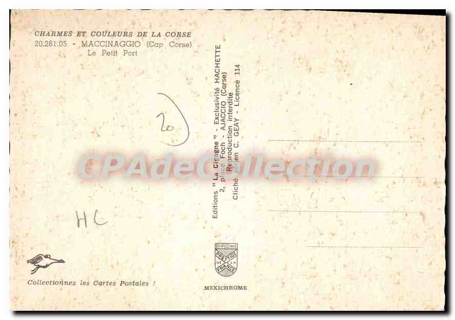 CPSM Maccinaggio Le Petit Port — Verso