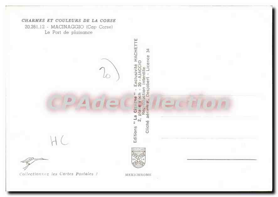 CPSM Maccinaggio Le Port De Plaisance — Verso