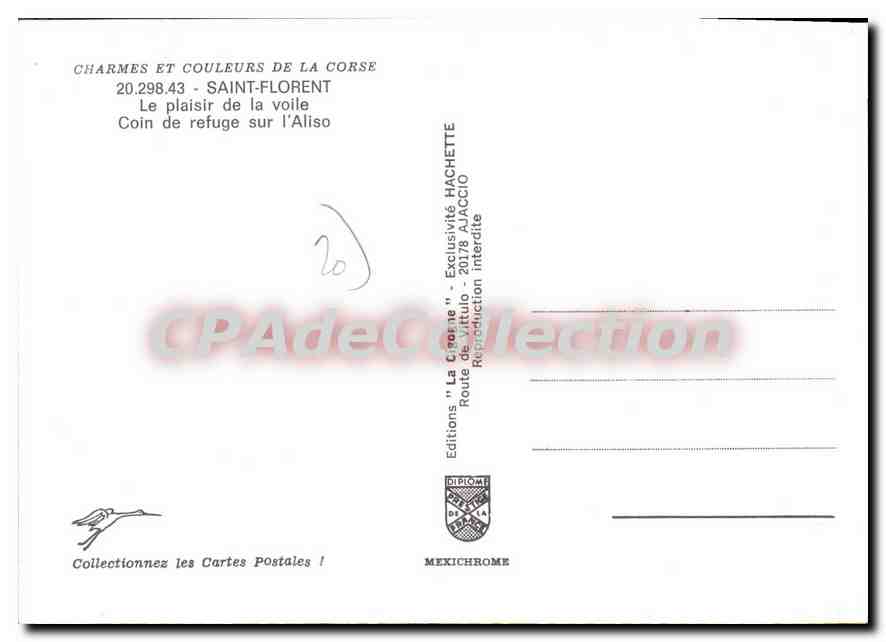 Ajaccio — Coin de refuge sur l'Aliso — Editions 'La Cigalène' n°20.298.43 — Reverso