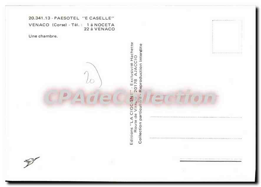 Maison en pierres sèches — Venaco, Corse — Éditions 'LA CIGOGNE' — Reverso