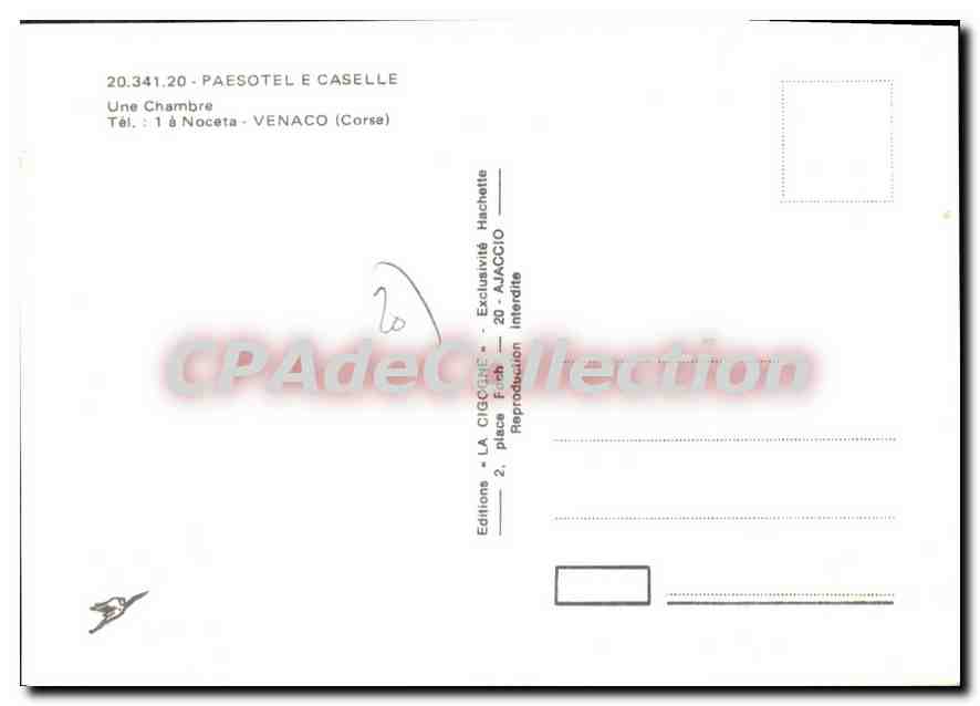 Une Chambre à Venaco — Corse — Éditions LA CIGCINE — Reverso