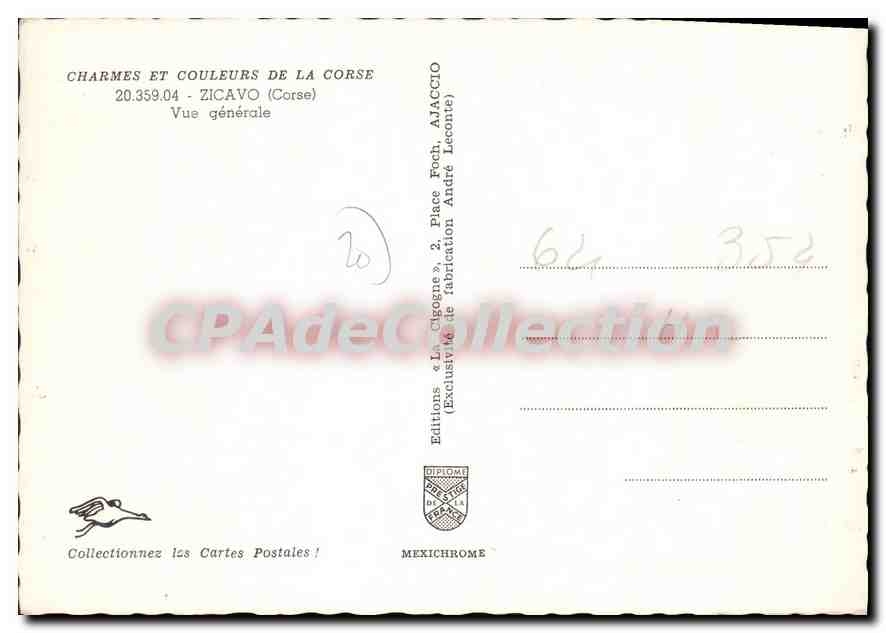 Zicavo — Vue générale — Éditions « La Cigogne » — Reverso