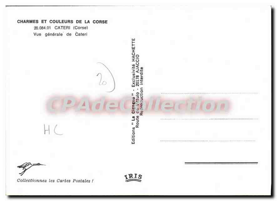 Cateri — Vue générale — Éditions "La Cinégrue" n°20.084.01 — Verso