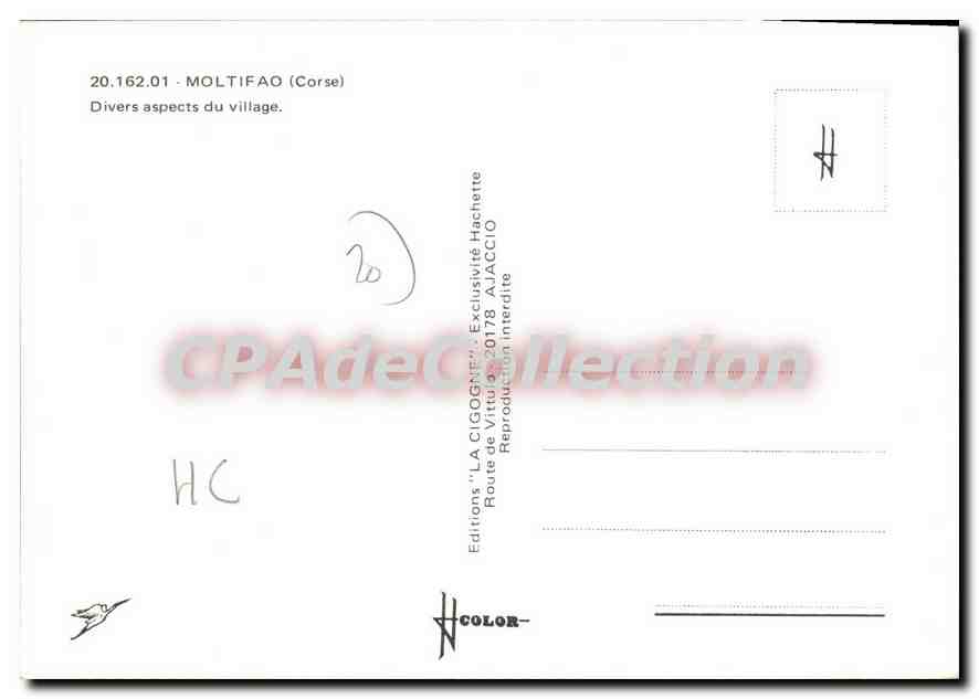 CPA Moltifao Divers Aspects Du Village — Verso