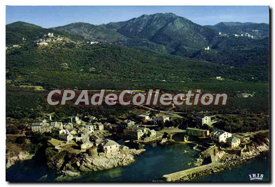 Centuri (Cap Corse) — village en haut et la marine — IRIS Mexichrome