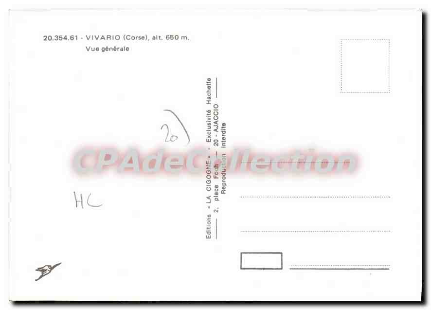 CPSM Vivario Vue Generale — Verso