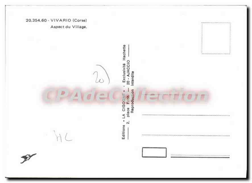 CPSM Vivario Aspect Du Village — Verso