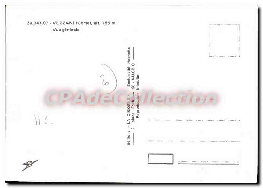 CPSM Vezzani Vue Generale — Verso