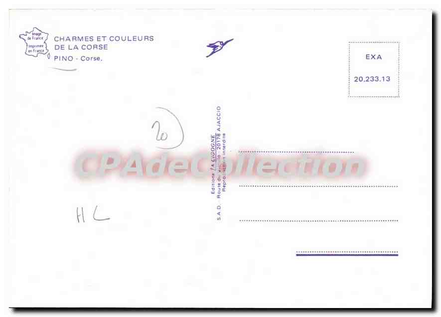 CPSM Charmes Et Couleurs De La Corse Pino — Verso