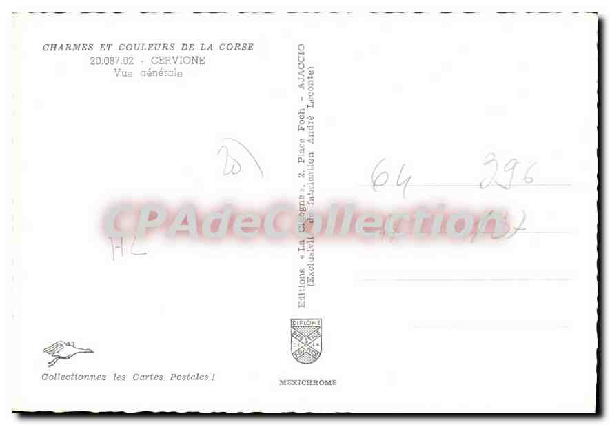 Cervione — Vue générale — Éditions Diplôme Mexichrome — Reverso