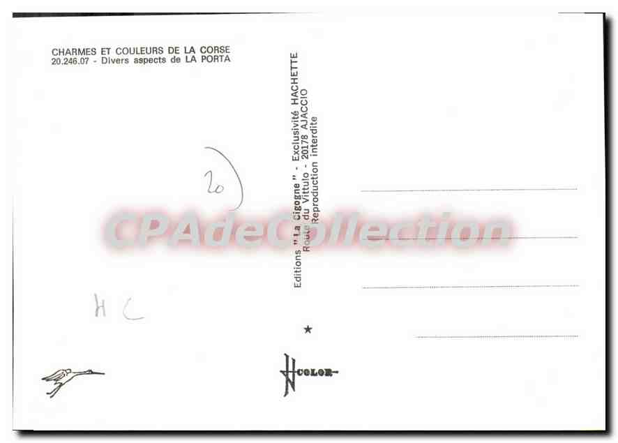 CPSM Charmes Et Couleurs De La Corse La Porta — Verso