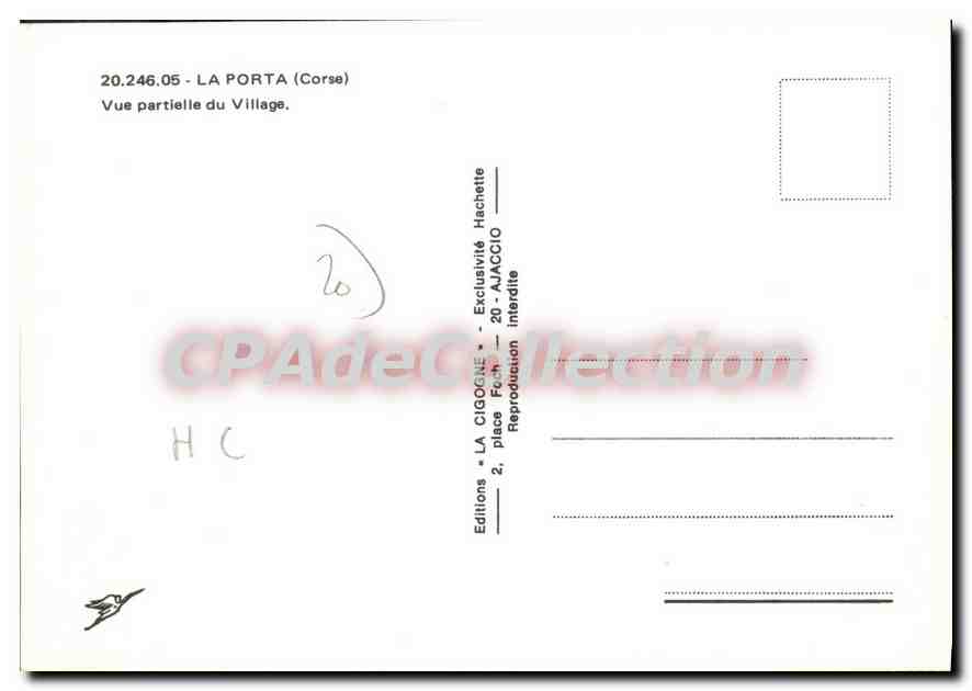CPSM La Porta Vue Partielle Du Village — Verso