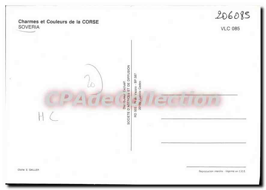 CPSM Charmes Et Couleurs De La Corse Soveria — Verso