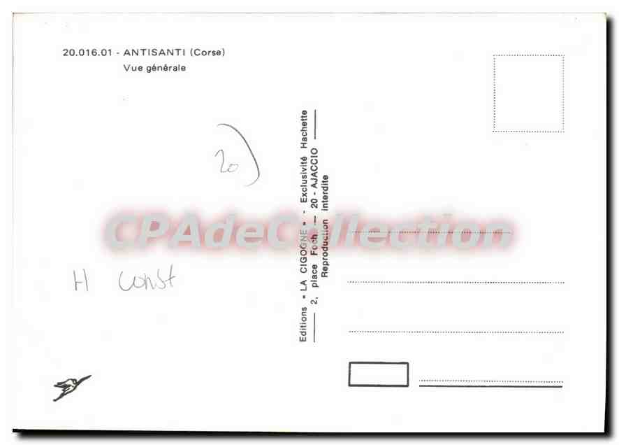 CPSM Antisanti Vue Generale — Verso