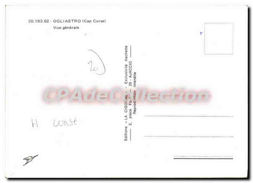 CPSM Ogliastro Vue Generale — Verso