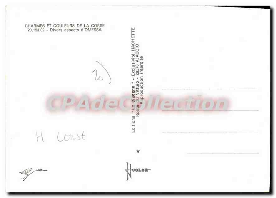 CPSM Charmes Et Couleurs De La Corse Divers Aspects D'Omessa — Verso
