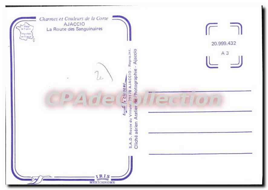 Ajaccio — La Route des Sanguinaires — Atelier de Photographie Ajaccio — Reverso