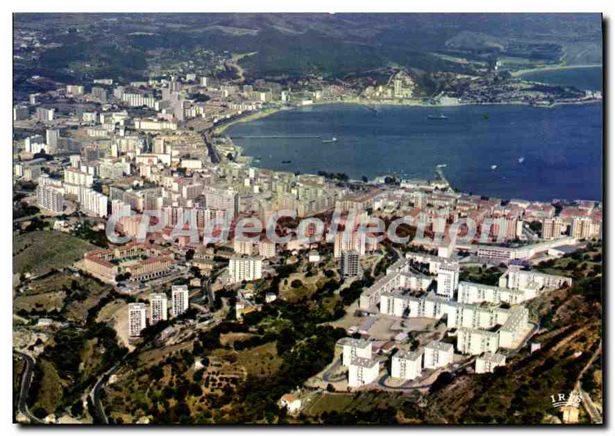 Ajaccio — Vue aérienne des quartiers Jardins de l'Empereur, Saint-Jean et Les Salines — Éditions Diplôme