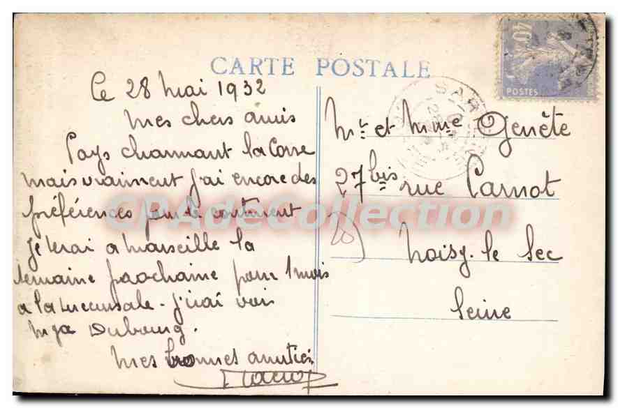CPA Bonifacio Portail De La Maison Du Comte Cattaciole charles Quint — Verso